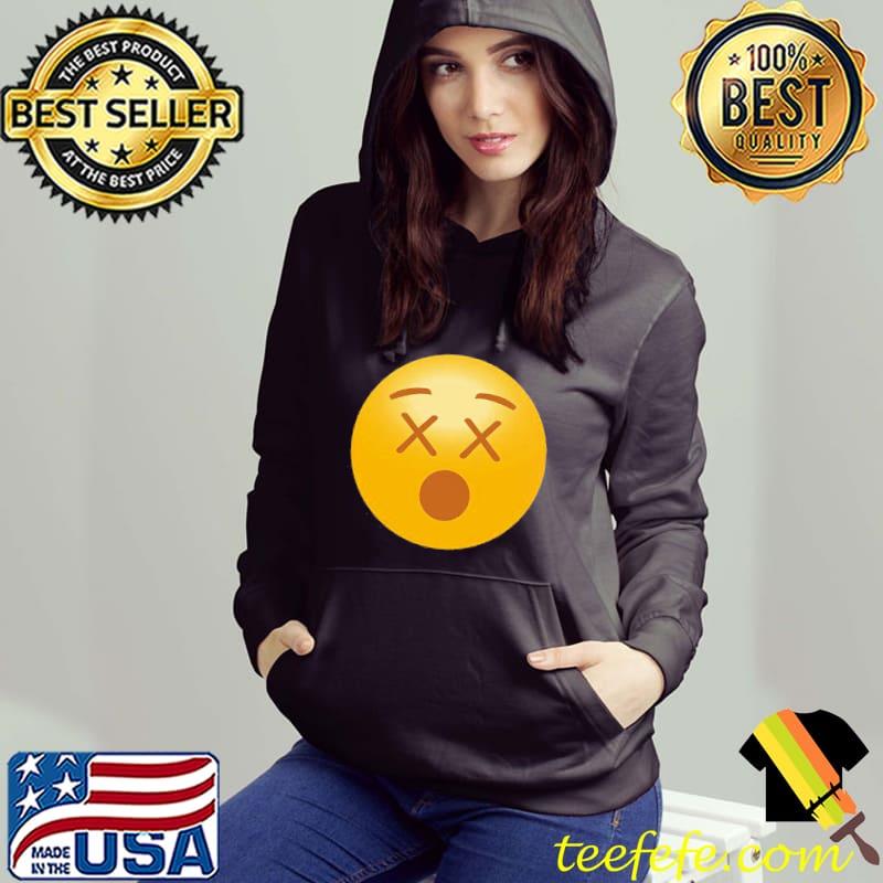 Crossed eyes impressed icon medium front graphic mens black Hoodie Crossed eyes impressed icon medium front graphic mens black Hoodie