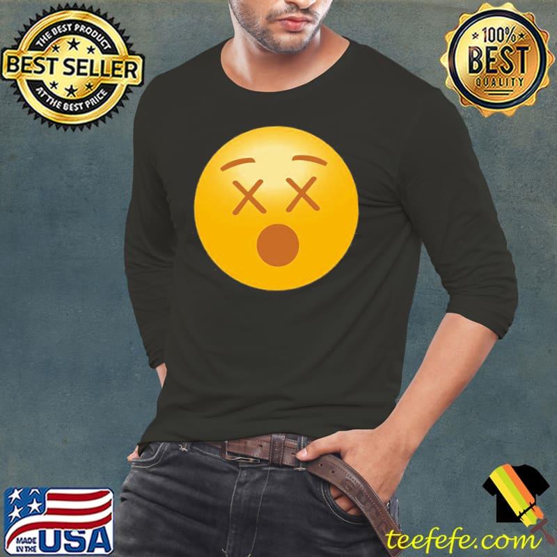 Crossed eyes impressed icon medium front graphic mens black Long Sleeve Tee Crossed eyes impressed icon medium front graphic mens black Long Sleeve Tee