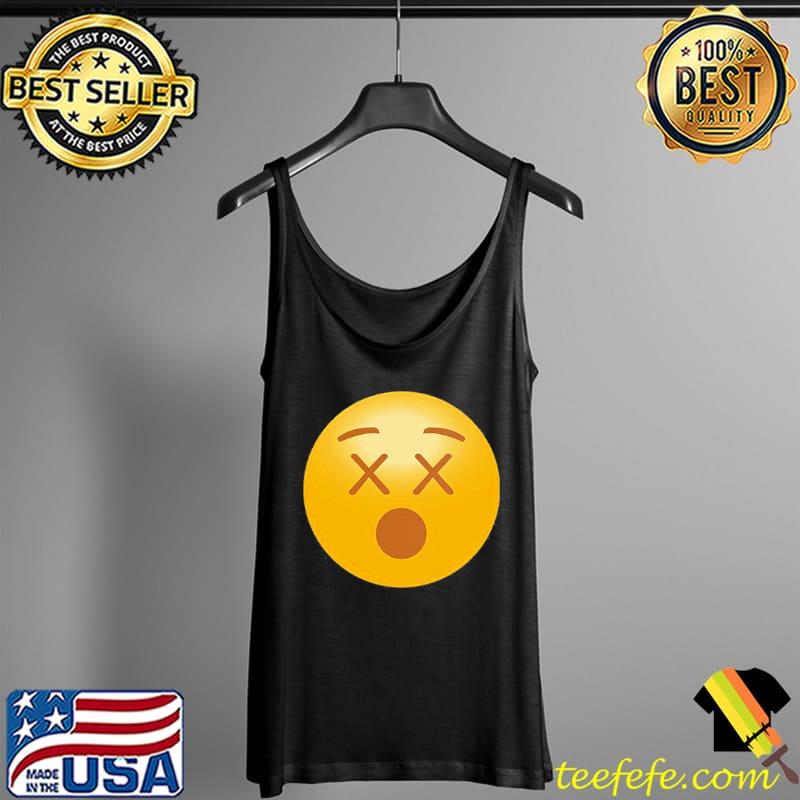 Crossed eyes impressed icon medium front graphic mens black Tank Top Crossed eyes impressed icon medium front graphic mens black Tank Top