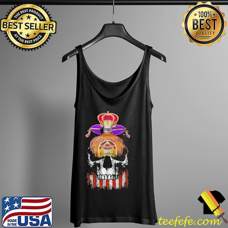 Crown Royal Skull American Flag Shirt Tank Top Crown Royal Skull American Flag Shirt Tank Top