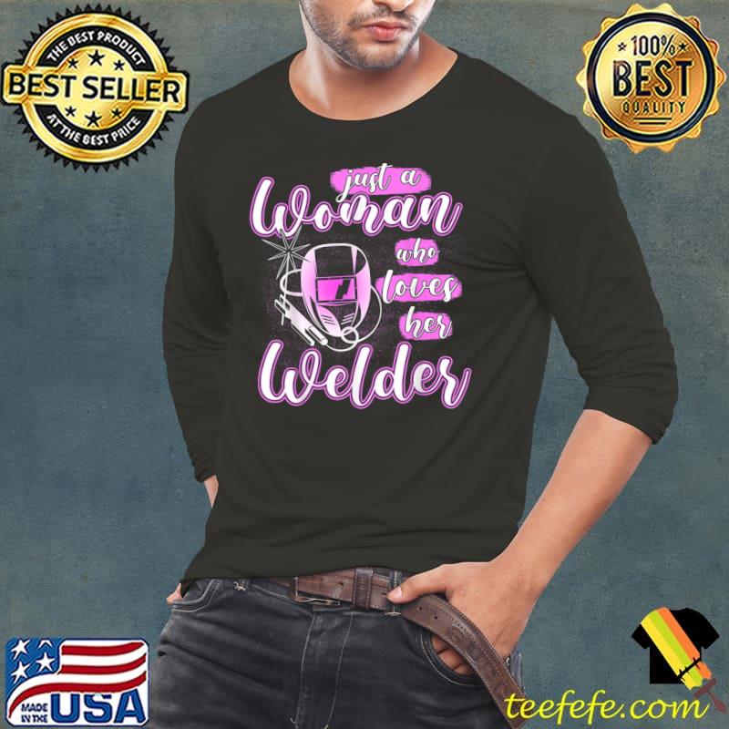 Cute Welder's Wife or Welder Girlfriend Funny T-Shirt Long Sleeve Tee Cute Welder's Wife or Welder Girlfriend Funny T-Shirt Long Sleeve Tee