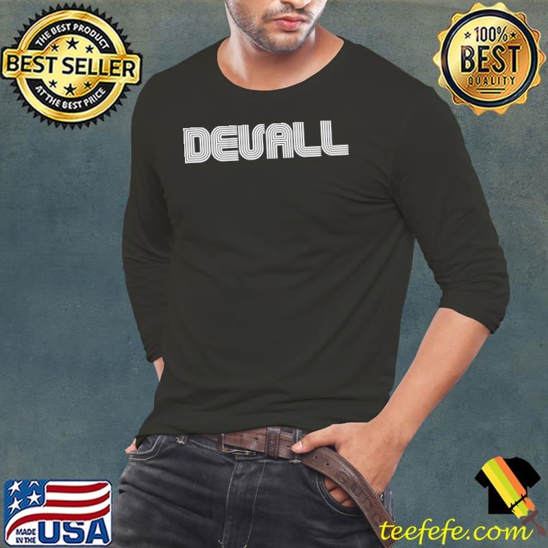 Devall Name Family Retro 70s 80s Stripe T- Long Sleeve Tee Devall Name Family Retro 70s 80s Stripe T- Long Sleeve Tee