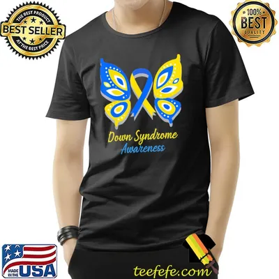 Down syndrome awareness t21 butterfly shirt