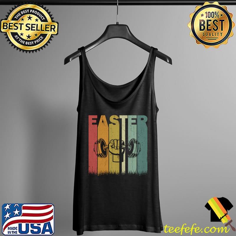Easter Day GYM Retro Graphic Funny Easter T-Shirt Tank Top Easter Day GYM Retro Graphic Funny Easter T-Shirt Tank Top