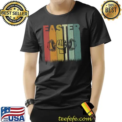 Easter Day GYM Retro Graphic Funny Easter T-Shirt