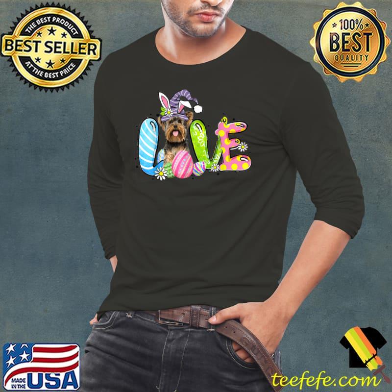 Easter Love Costume Yorkshire Terrier Dog Puppy Lover T-Shirt