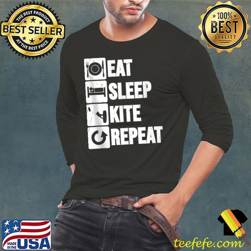 Eat Sleep Kitesurf Repeat Kitesurfing Mens Kite Kite Surf T- Long Sleeve Tee Eat Sleep Kitesurf Repeat Kitesurfing Mens Kite Kite Surf T- Long Sleeve Tee