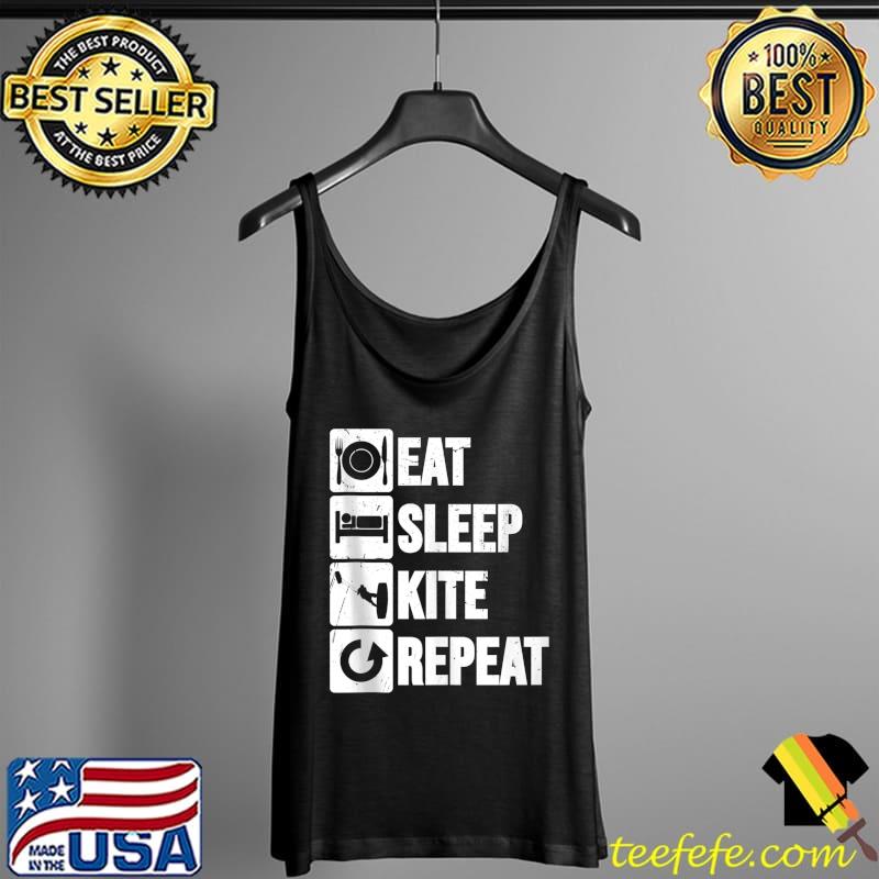 Eat Sleep Kitesurf Repeat Kitesurfing Mens Kite Kite Surf T- Tank Top Eat Sleep Kitesurf Repeat Kitesurfing Mens Kite Kite Surf T- Tank Top