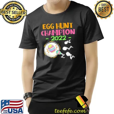 Egg hunt champion 2022 Easter Pregnancy Announcement T-Shirt