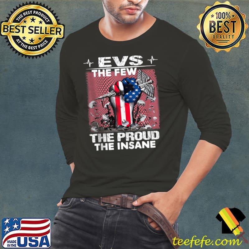 EVS RN The Few The Proud Strong Fist Caduceus Medical Symbol T- Long Sleeve Tee EVS RN The Few The Proud Strong Fist Caduceus Medical Symbol T- Long Sleeve Tee