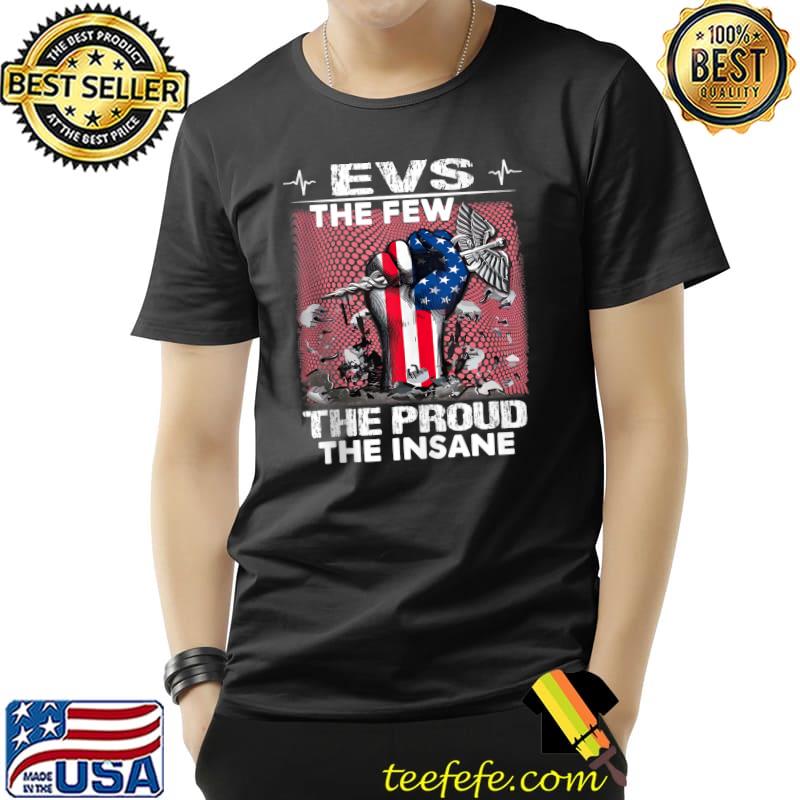 EVS RN The Few The Proud Strong Fist Caduceus Medical Symbol T-shirt