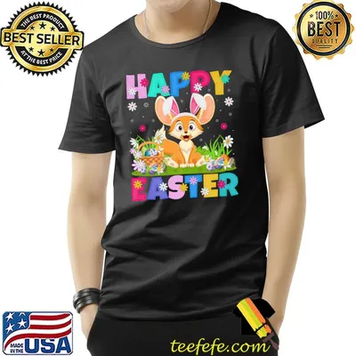 Fennec Fox Lover Happy Easter Bunny Fennec Fox Easter Sunday Premium T-Shirt