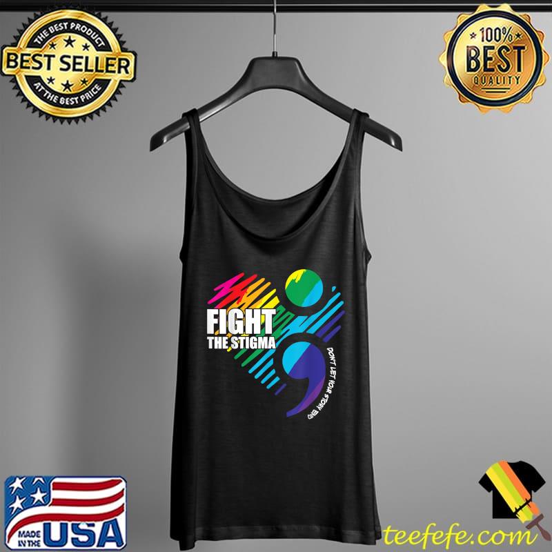Fight The Stigma Green Ribbon Mental Health Awareness Month T-Shirt Tank Top Fight The Stigma Green Ribbon Mental Health Awareness Month T-Shirt Tank Top