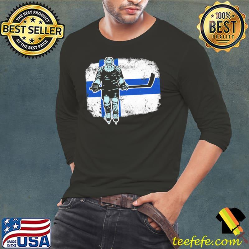 Finnish lion hockey player Long Sleeve Tee Finnish lion hockey player Long Sleeve Tee