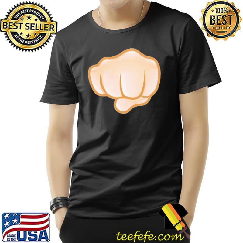 Fist icon medium front graphic mens black shirt