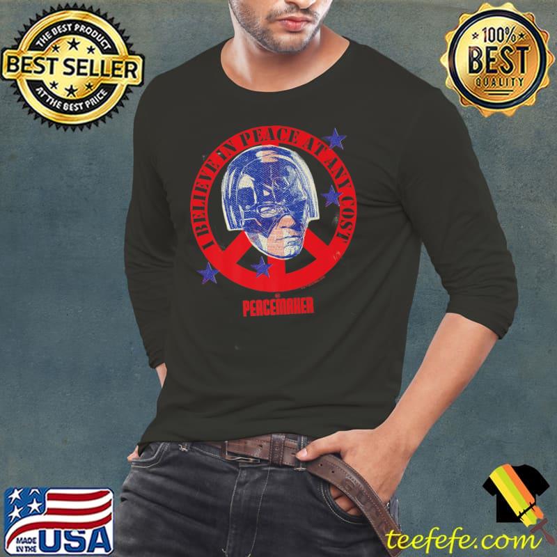 Funny DC Comics Peacemaker Peace At Any Cost Badge Premium T-Shirt Funny DC Comics Peacemaker Peace At Any Cost Badge Premium T-Shirt