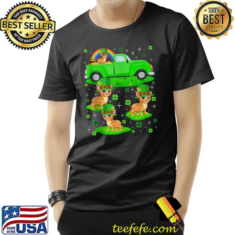 Funny Green Truck Leprechaun Hat Bobcat St. Patrick's Day T- Unisex Funny Green Truck Leprechaun Hat Bobcat St. Patrick's Day T- Unisex