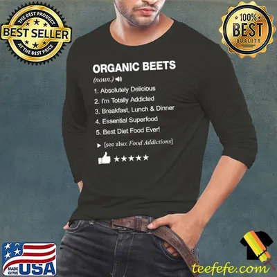 Funny Organic Beets Definition Meaning Funny T-Shirt