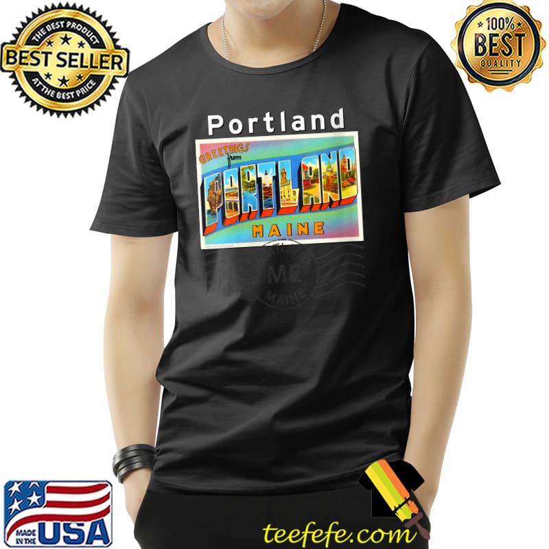 Funny Portland Maine ME Large Letter Postcard 2 Postmarked T- Unisex Funny Portland Maine ME Large Letter Postcard 2 Postmarked T- Unisex