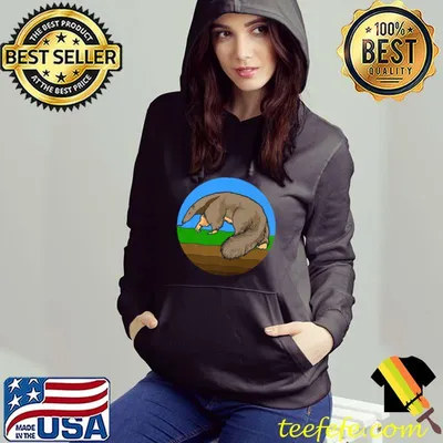Funny Retro Sunset Anteater - Eating Ants Anthill Climber Premium T-Shirt