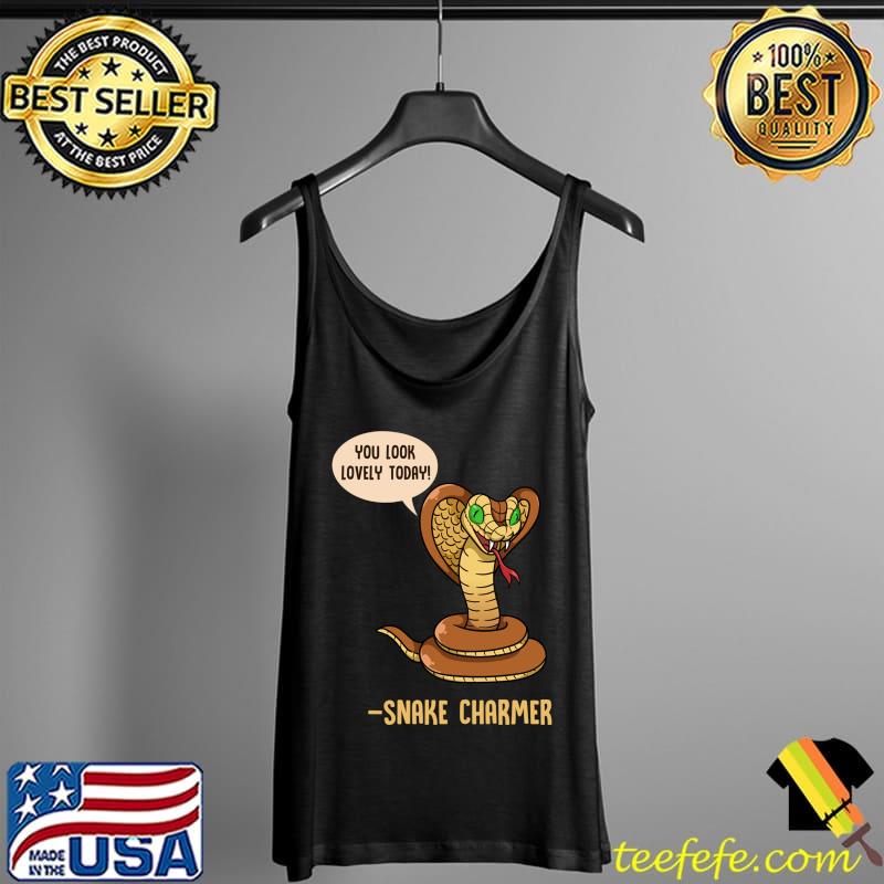 Funny Snake Charmer Snakes Python Joke Reptile Herpetology T-Shirt Tank Top Funny Snake Charmer Snakes Python Joke Reptile Herpetology T-Shirt Tank Top