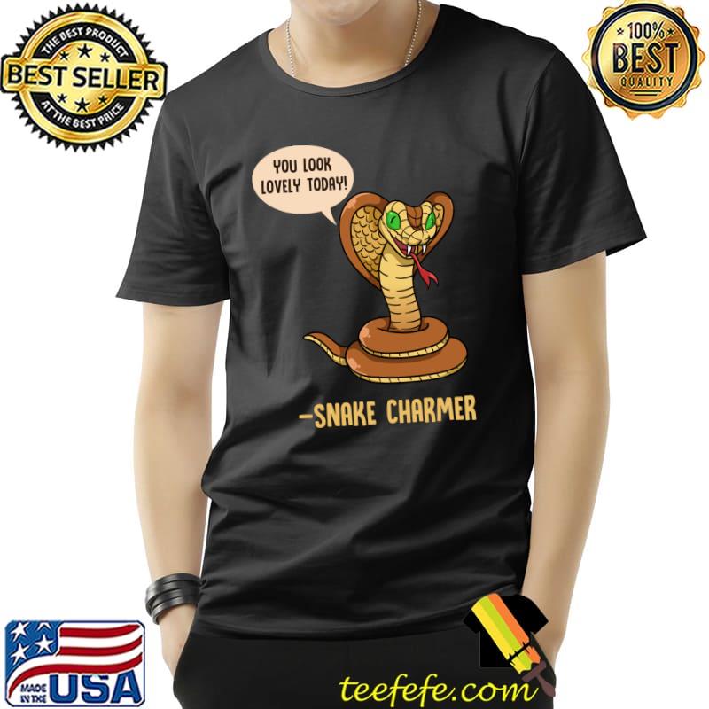 Funny Snake Charmer Snakes Python Joke Reptile Herpetology T-Shirt