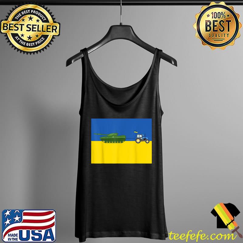Funny Ukrainian Farmer Steals Tank Ukraine Flag vintage 2022 T-Shirt Tank Top Funny Ukrainian Farmer Steals Tank Ukraine Flag vintage 2022 T-Shirt Tank Top