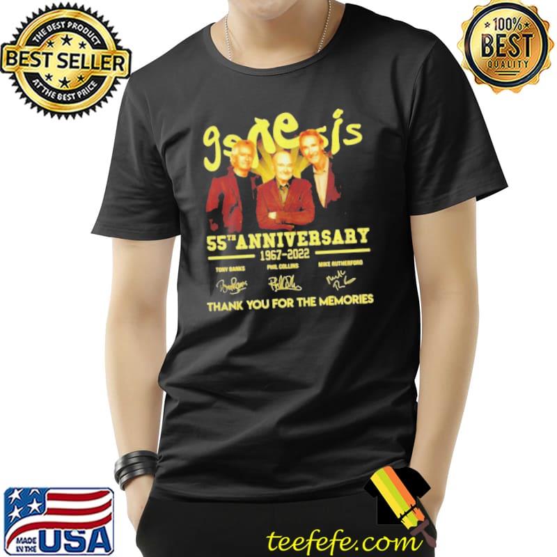 Genesis 55th anniversary 1967 2022 thank you for the memories signatures Unisex Genesis 55th anniversary 1967 2022 thank you for the memories signatures Unisex