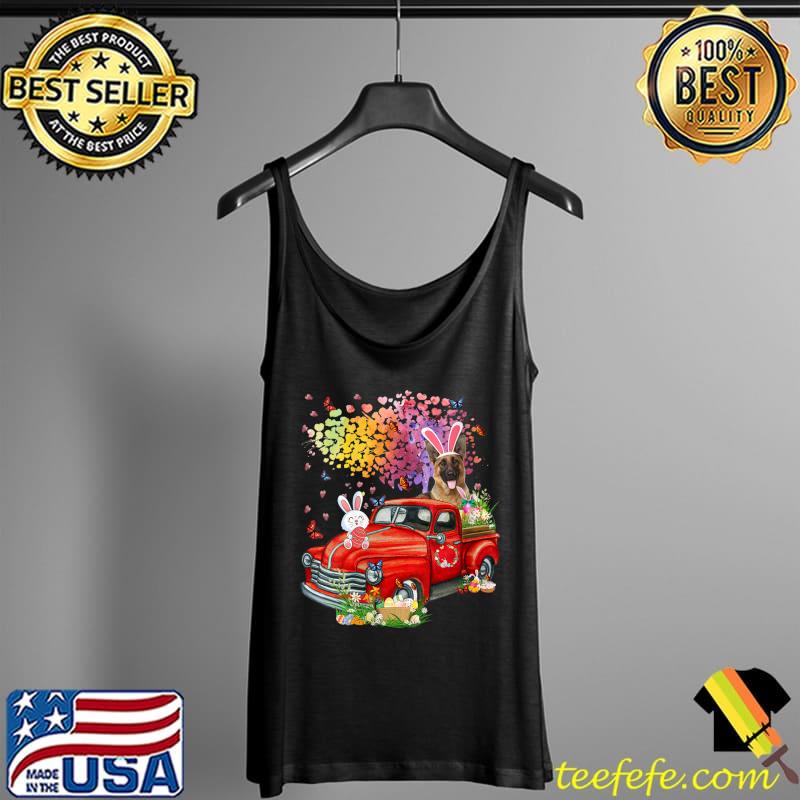 German Shepherd Bunny Truck Hunting Eggs Tree Easter Day T- Tank Top German Shepherd Bunny Truck Hunting Eggs Tree Easter Day T- Tank Top