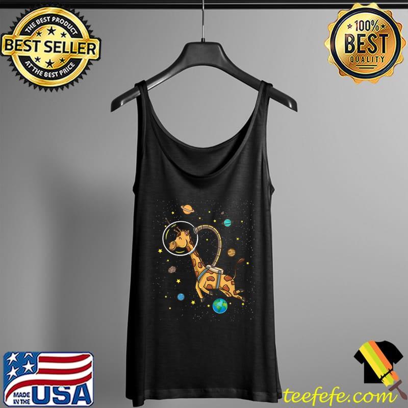 Giraffe In Space Giraffe Lover T- Tank Top Giraffe In Space Giraffe Lover T- Tank Top