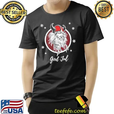 God jul merry christmas Norway Sweden viking shirt
