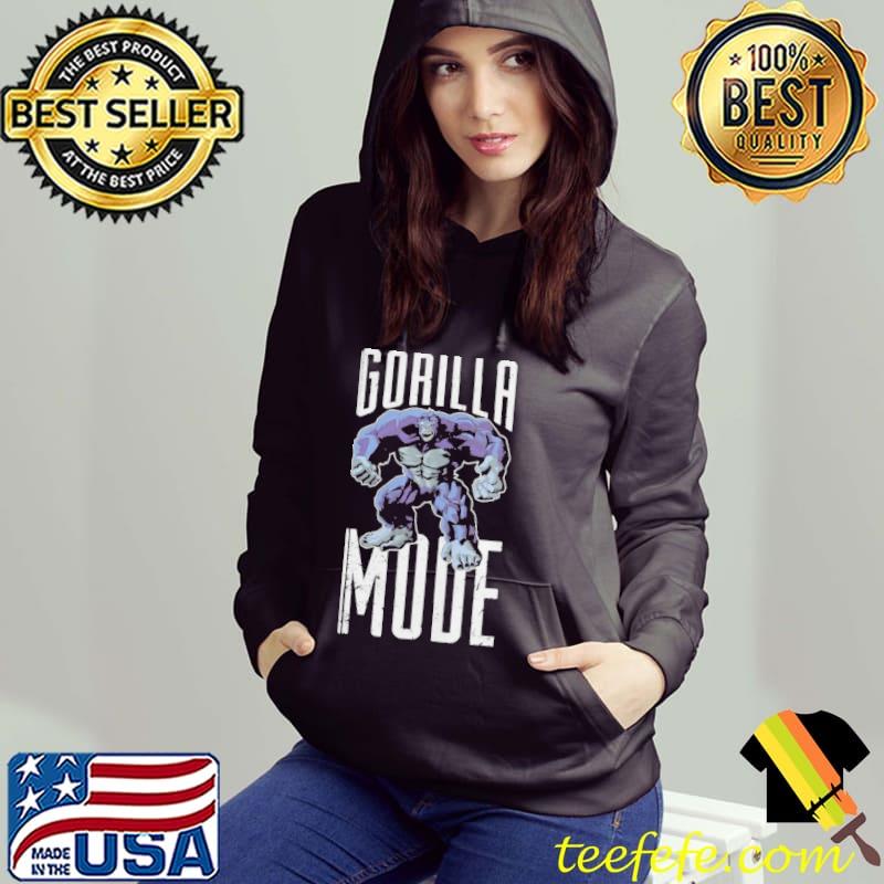 Gorilla mode muscles fitness gym bodybuilding beast shirt