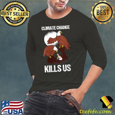 Ground Warming Climate Change Animals Nature Protection Family Eagle T-shirt