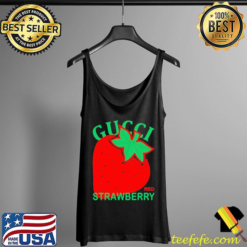 Gucci Strawberry Red Shirt Tank Top Gucci Strawberry Red Shirt Tank Top