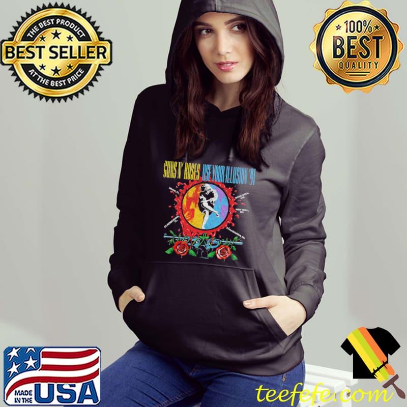 Guns N' Roses 'Use Your Illusion Circle Splat' Shirt Hoodie Guns N' Roses 'Use Your Illusion Circle Splat' Shirt Hoodie