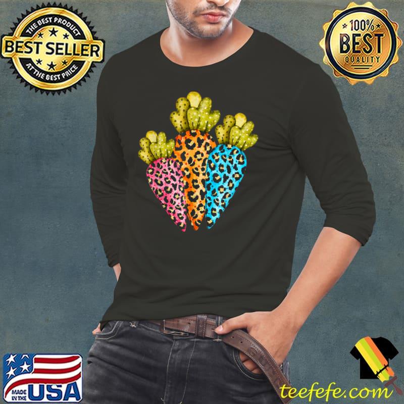 Happy Easter Graphic Womens Leopard Carrot Egg Cross T-Shirt Long Sleeve Tee Happy Easter Graphic Womens Leopard Carrot Egg Cross T-Shirt Long Sleeve Tee