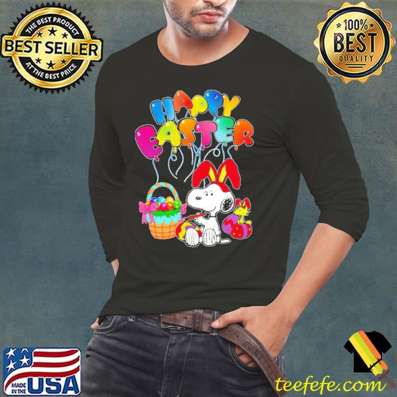 Happy Easter Snoopy And Woodstock Shirt Long Sleeve Tee Happy Easter Snoopy And Woodstock Shirt Long Sleeve Tee