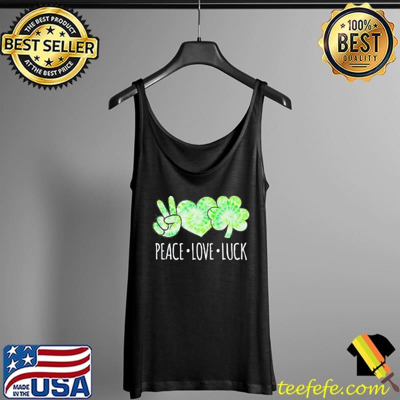 Happy peace love luck patrick's day Tank Top Happy peace love luck patrick's day Tank Top