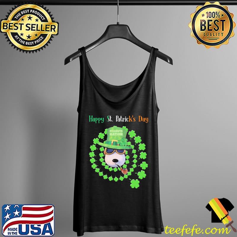 Happy ST.Patrick's Day Peanuts nation snoopy Tank Top Happy ST.Patrick's Day Peanuts nation snoopy Tank Top