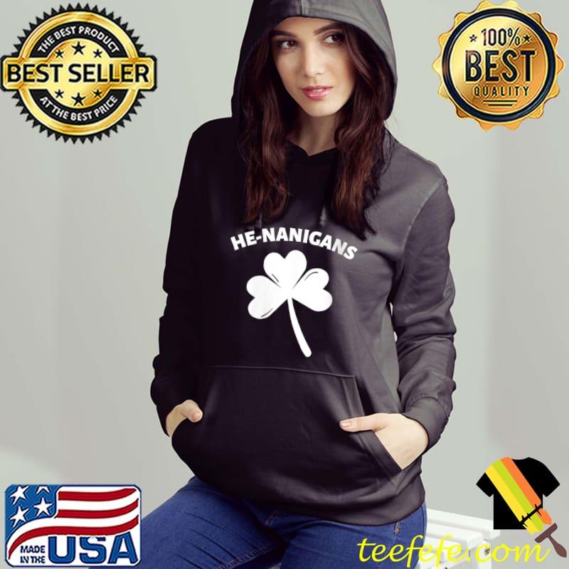 HE-NANIGANS Matching Couples St Patricks Day Set Irish Luck T-shirt