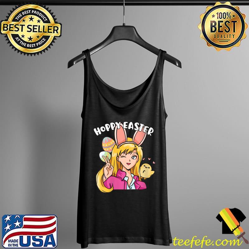 Hoppy Easter - Cute Baby Chick Anime Girl Kawaii Easter T-Shirt Tank Top Hoppy Easter - Cute Baby Chick Anime Girl Kawaii Easter T-Shirt Tank Top