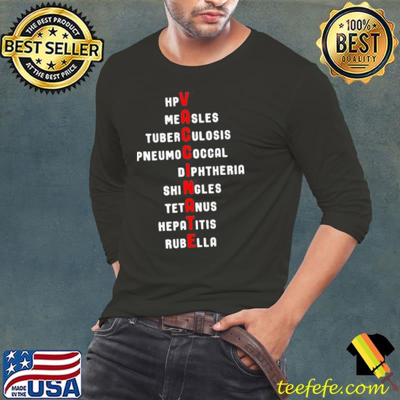 Hot Pro Vaccination Vaccinate Wonderful Shirt Long Sleeve Tee Hot Pro Vaccination Vaccinate Wonderful Shirt Long Sleeve Tee