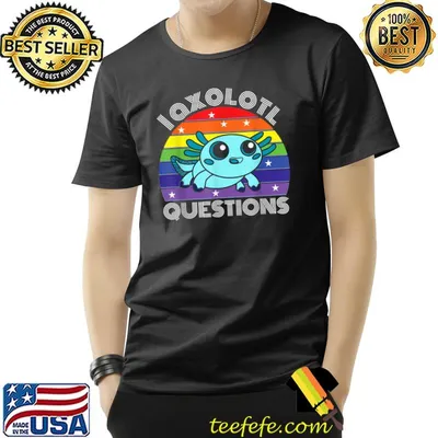 I Axolotl Questions Kids Girls Boys Cute Blue Axolotl T-Shirt