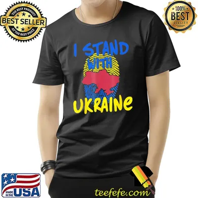 I stand with Ukraine flag American shirt