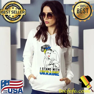 I stand with Ukraine ukrainian strong woman peace freedom shirt