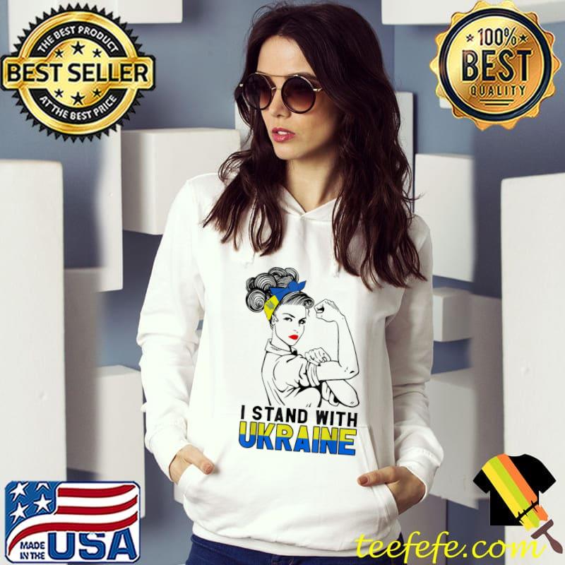 I stand with Ukraine ukrainian strong woman peace freedom shirt