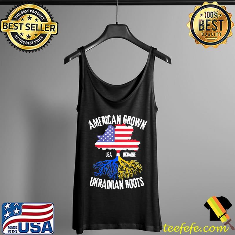 I support Ukraine American grown ukrainian roots Tank Top I support Ukraine American grown ukrainian roots Tank Top