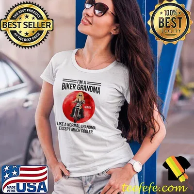 I'm A Biker Grandma Except Much Cooler Blood Moon Shirt