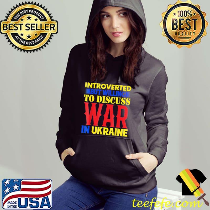 Introverted Ukraine pride vintage retro feel ukrainian flag Hoodie Introverted Ukraine pride vintage retro feel ukrainian flag Hoodie