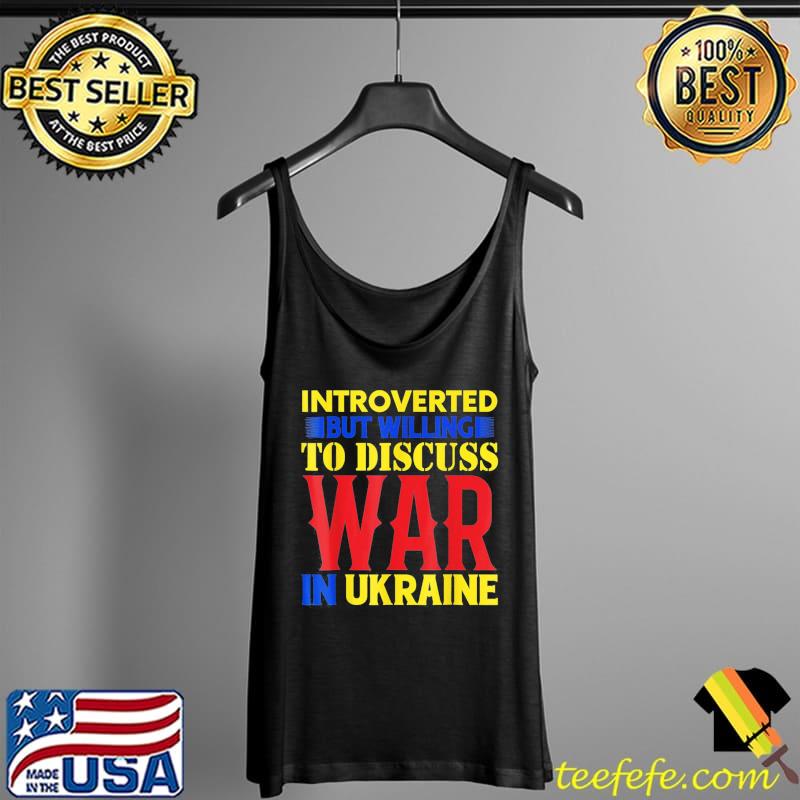 Introverted Ukraine pride vintage retro feel ukrainian flag Tank Top Introverted Ukraine pride vintage retro feel ukrainian flag Tank Top